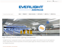 Tablet Screenshot of everlightamericas.com